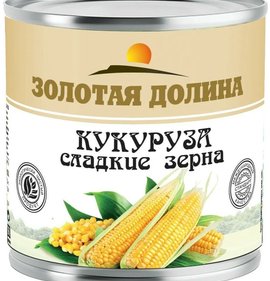 Фото товара Кукуруза Золотая долина 425г