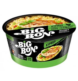 Фото товара Лапша Биг Бон 85г со вкусом говядины соус гуляш чашка