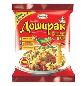 Фото товара Лапша Доширак Квисти 70г вкус говядины