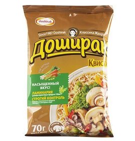 Фото товара Лапша Доширак Квисти 70г вкус грибов