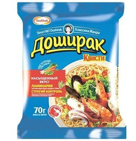 Фото товара Лапша Доширак Квисти 70г вкус морепродуктов