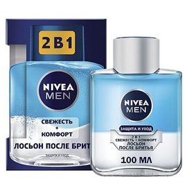 Фото товара Лосьон после бритья Nivea fo Men Свежесть+комфорт 2в1 100мл