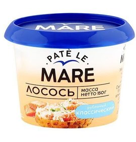 Фото товара Лосось Балтийский берег Pate Le Mare рубленый классический 150г