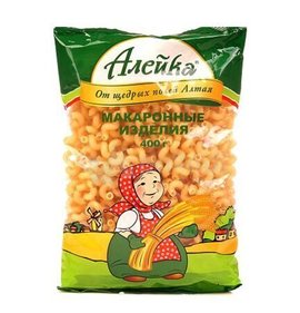 Фото товара Макароны Алейка Рожки витые 400г