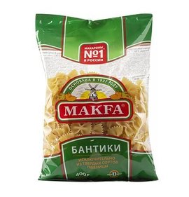 Фото товара Макароны Макфа Бантики 400г