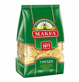 Фото товара Макароны Макфа Гнезда Тальятелле 450г