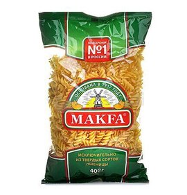 Фото товара Макароны Макфа Спирали 400г