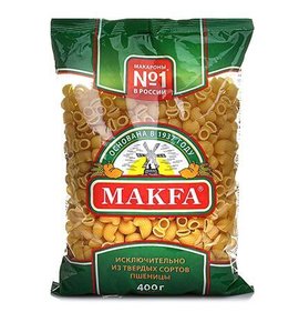 Фото товара Макароны Макфа Улитки 400г