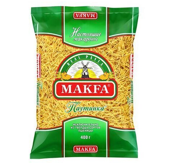 Макароны Макфа Вермишель Паутинка 400г купить с доставкой в Канске
