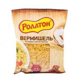 Фото товара Макароны Роллтон вермишель 400г
