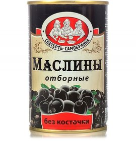 Фото товара Маслины Скатерть самобранка отборные б/к 300г 115г