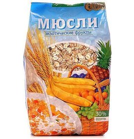 Фото товара Мюсли Будьте здоровы 400г экзотические фрукты