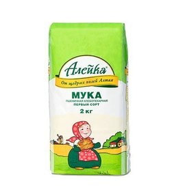 Фото товара Мука Алейка 2кг пшеничная 1 сорт