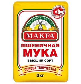 Фото товара Мука Макфа 2кг пшеничная в/с