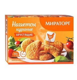 Фото товара Наггетсы Мираторг куриные хрустящие 300г