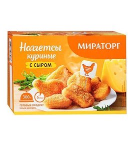 Фото товара Наггетсы Мираторг куриные с сыром 300г