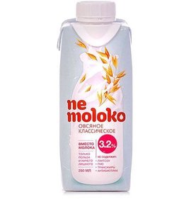 Фото товара Напиток овсяный Ne moloko Классический 3,2% 0.25л