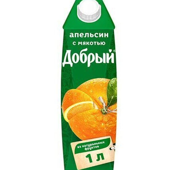Нектар Добрый Апельсин 1л купить с доставкой в Канске