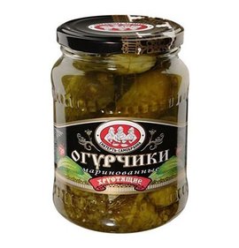 Фото товара Огурцы Скатерть самобранка хрустящие 6-9см 680г