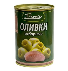 Фото товара Оливки Барко отборные фаршированные тунцом 280г