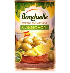 Фото товара Оливки Бондюэль с лимоном 314мл