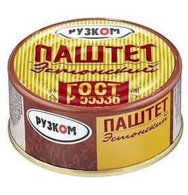 Фото товара Паштет Рузком Эстонский 117г