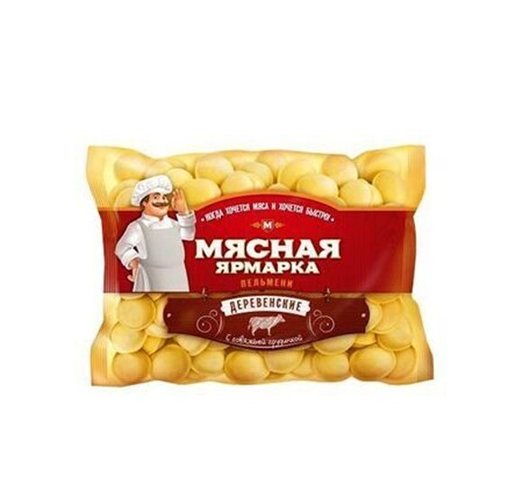 Пельмени Сибирский Гурман Мясная ярмарка Деревенские ручной лепки 900г купить с доставкой в Канске