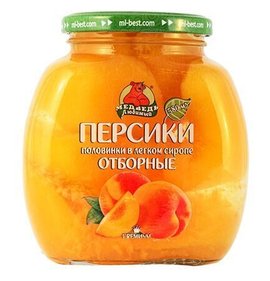 Фото товара Персики Медведь любимый 580мл ст/б