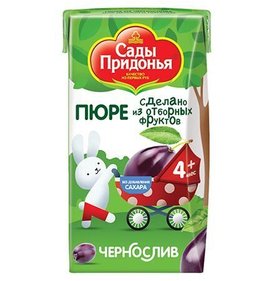 Фото товара Пюре Сады Придонья Чернослив 125г