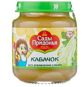 Фото товара Пюре Сады Придонья Кабачок 80г с/б
