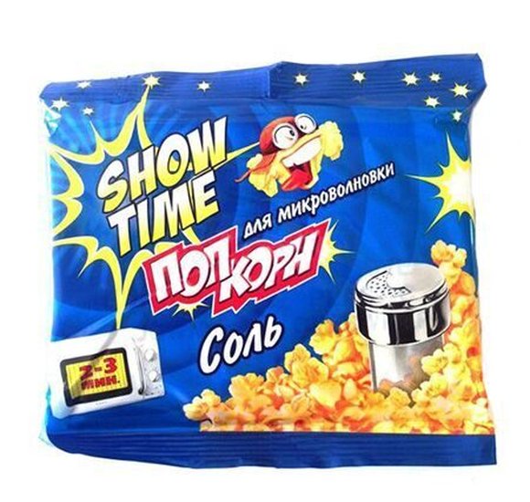 Попкорн Show Time 80 г СОЛЬ купить с доставкой в Канске