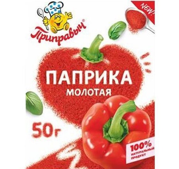 Приправа Приправыч Паприка молотая 50г купить с доставкой в Канске