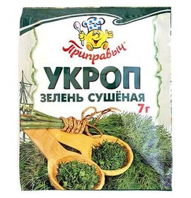 Фото товара Приправа Приправыч Укроп зелень сушеная 7г