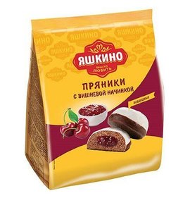 Фото товара Пряники Яшкино 350г с вишневой начинкой