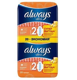 Фото товара Прокладки Always Ultra Normal Duo 20шт/