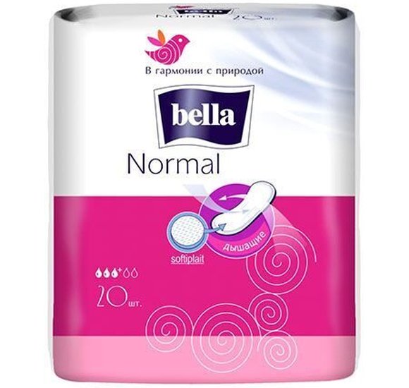 Прокладки Bella Normal softiplait air белая линия 20шт купить с доставкой в Канске