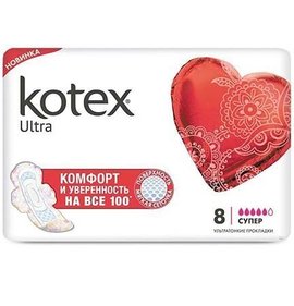 Фото товара Прокладки Kotex Ultra Super Dry&Soft 8шт///