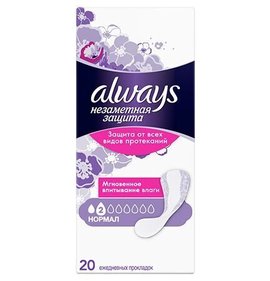 Фото товара Прокладки ежед Always нормал Single 20шт