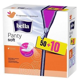 Фото товара Прокладки ежед Bella Panty Soft 60+10шт