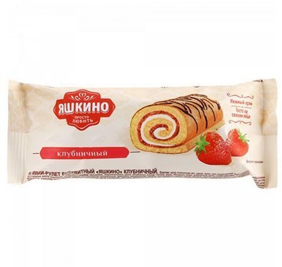 Рулет Яшкино 35г Клубничный купить с доставкой в Канске