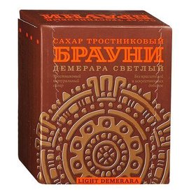 Фото товара Сахар рафинад Брауни тростниковый светлый демерара 500г