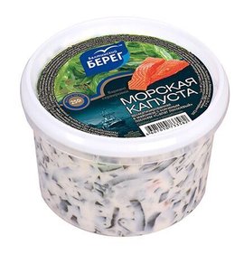 Фото товара Салат из морской капусты Балтийский берег Лососевый 250г