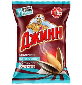 Фото товара Семечки Джинн Солнечный великан соленые 100г