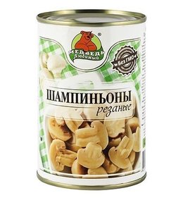Фото товара Шампиньоны Медведь любимый резаные 425мл