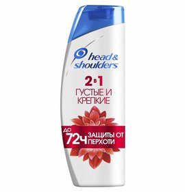 Фото товара Шампунь-бальзам Head & Shoulders 400мл 2в1 Против перхоти густые и крепкие