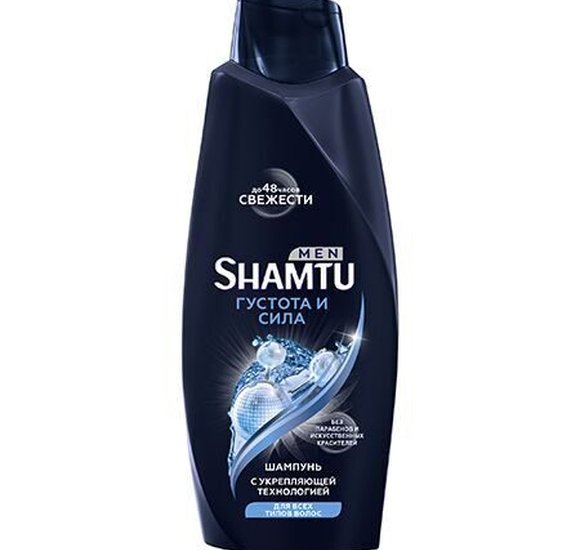Шампунь Shamtu 650мл Густые и сильные с укрепляющей технологией купить с доставкой в Канске