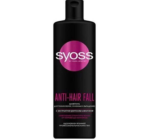 Шампунь Syoss anti-hair fall сокращение выпадения волос 450мл купить с доставкой в Канске