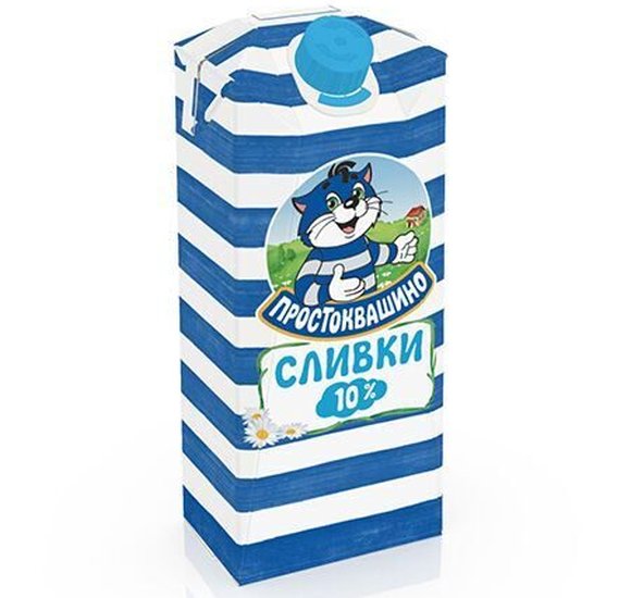 Сливки Простоквашино 10% 350г БЗМЖ купить с доставкой в Канске