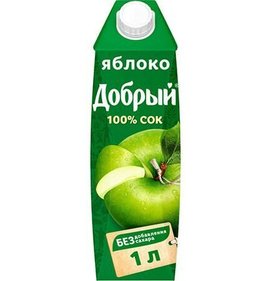 Фото товара Сок Добрый Яблоко 1л