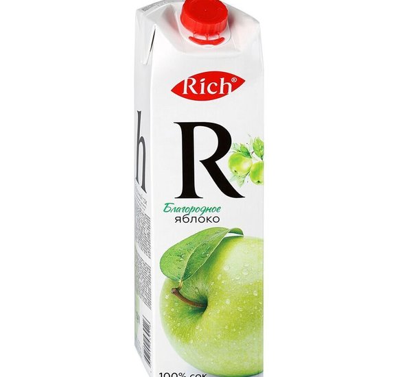 Сок Rich Яблоко 1л купить с доставкой в Канске